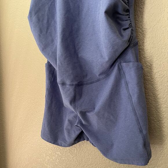 Beyond Yoga Beyond The Bump Tank Jumpsuit Romper Onesie Shorts Purple Maternity - Picture 3 of 7